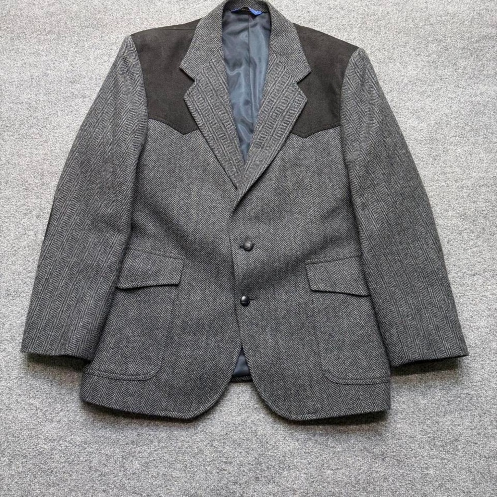 Pendleton grey wool‎ blazer men's size 42